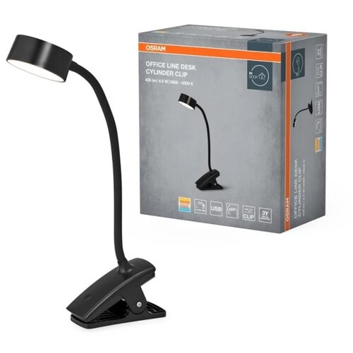 Osram LED prigu&amp;scaron;iva stona lampa sa stezaljkom OFFICE LINE LED/4,8W/230V crna Slike