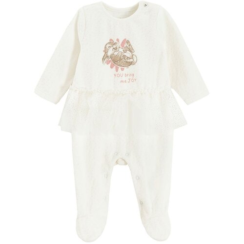 Cool club pajac z rokavi DR DH LCG3000276 BAMBI D bela 68 Cene