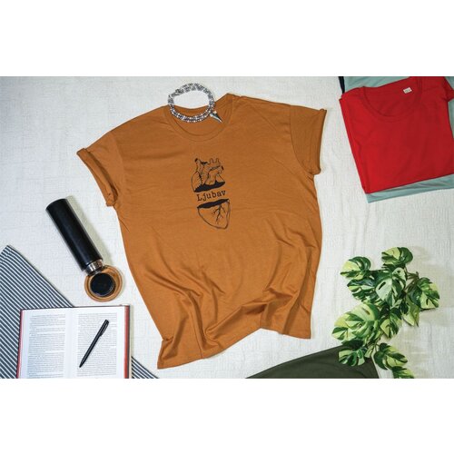  anatomska ljubav - unisex majica svetlo braon Cene