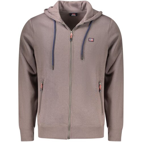  Muška Smeđa Zip-Up Majica NORWAY 1963 Cene