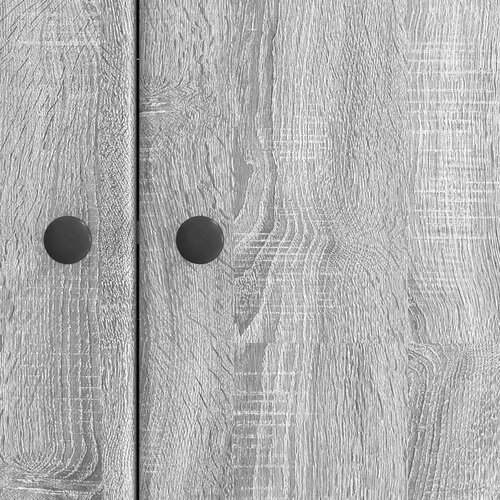  Kreveta Siva sonoma 89 x 34,5 x 80 cm Konstruirano drvo Slike