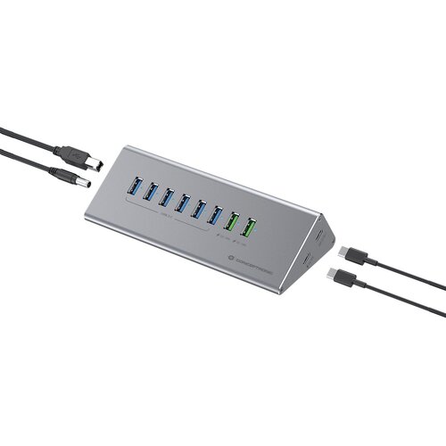  Conceptronic HUBBIES18G 10-in-1 60W USB 3.0 Hub Charger Combo, 2-in-1 USB-C USB-A Cable, USB 3.2 Gen 1 Cijene