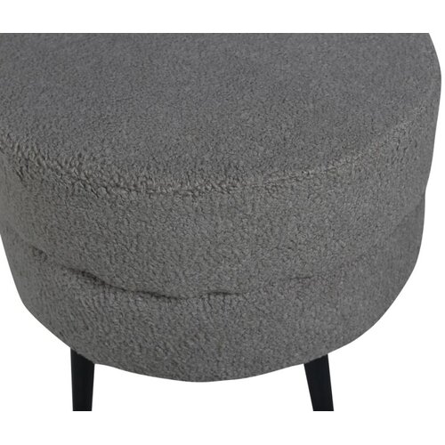 Venture Home okrugli puf Pot (art. 15577-405) ⌀40 &amp;times; 40 cm, siva (greige) Slike