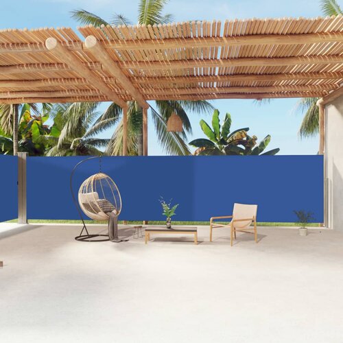 vidaXL Uvlačiva bočna tenda plava 180 x 1200 cm Cijene
