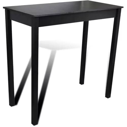  Barska miza MDF črna 115x55x107 cm