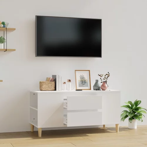 TV ormarić bijeli 102 x 44,5 x 50 cm od konstruiranog drva