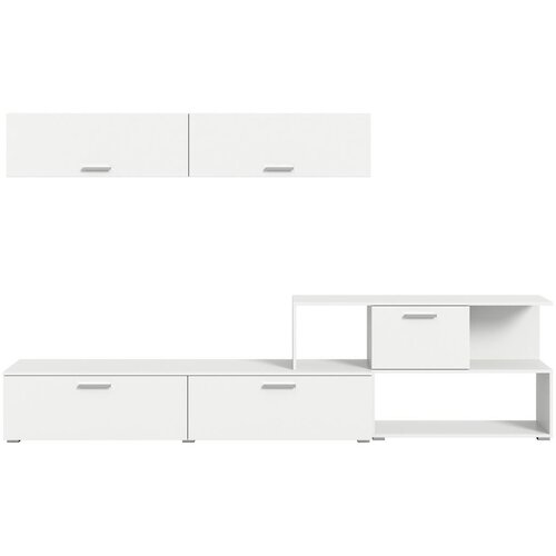 MID.YOU Dnevni Regal Chepo Bela 277x102 Cm Slike