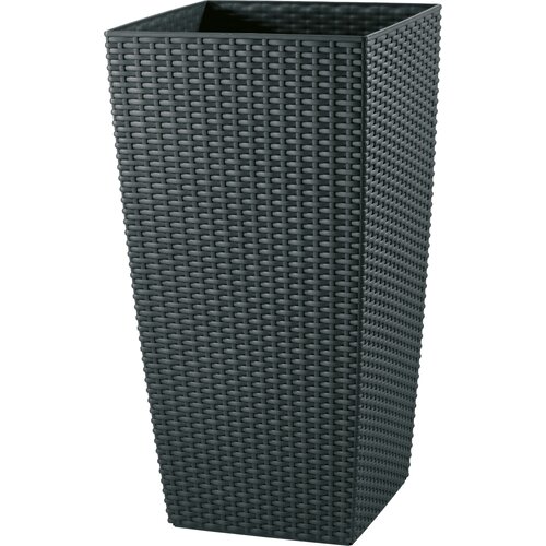 LECHUZA Cvetlični lonec komplet Cubico Cottage granit - V: 75cm, 40x40cm Slike