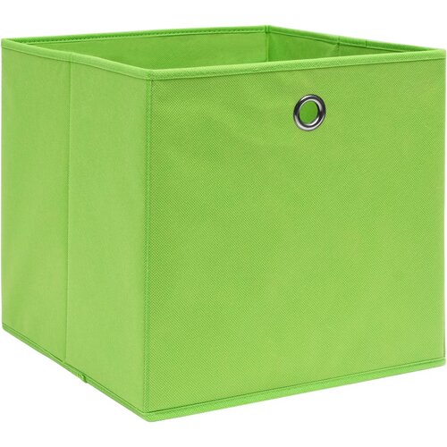 VidaXL Kutije za pohranu od netkane tkanine 4 kom 28x28x28 cm zelene Slike