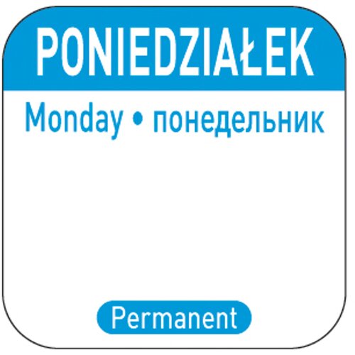 Hendi Nalepke za varnost hrane za posode za večkratno uporabo Monday PL RU EN 1000 kos 850077, (21397770) Cene