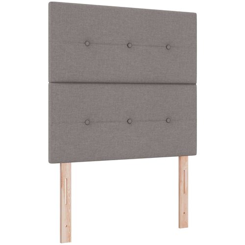  Podesivi krevet s madracem Sivosmeđa 120 x 190 cm Tkanina Slike