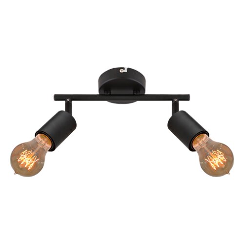 Mitea Lighting M190120 crna spot lampa 2xE27 40W Slike