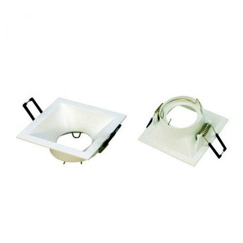  SVJETILJKA STROPNA UGRADNA ALU. GLAM SQUARE MR16 BIJELA B15010950Q1B KOBI Slike