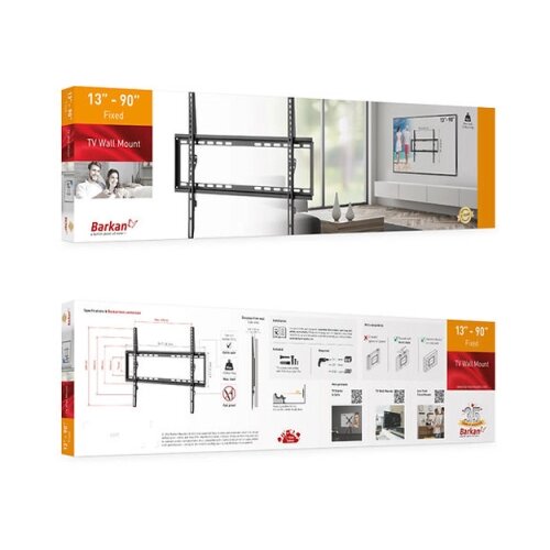 Barkan E407 LCD TV zidni nosač do 90 inča Slike