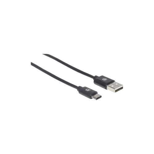 Manhattan USB kabel USB 2.0 USB-A utikač, USB-C™ utikač 2 m crna Cijene