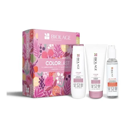 Biolage Color Last set: šampon Color Last 250 ml + balzam Color Last 200 ml + olje za lase All-In-One Multi-Benefit Oil 125 ml za ženske