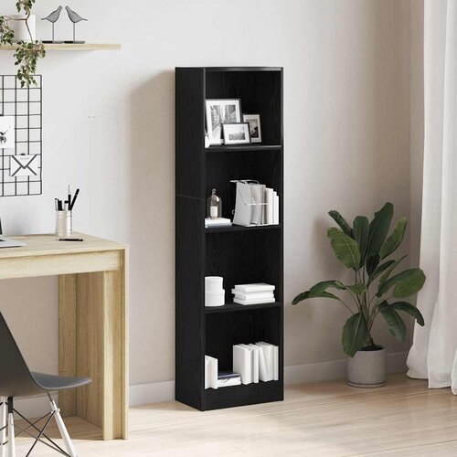  Biblioteka crni hrast 40x24x143 cm Inženirsko drvo Cijene