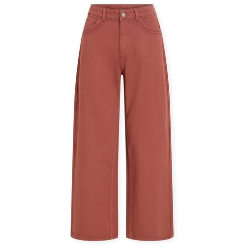 Vila Jeans straight Emma 7/8 Jeans - Sable Oranžna Slike