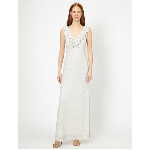 Koton Women's V-Neck Dress Evening Dress Cene