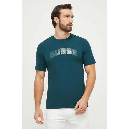 BOSS Green Majica kratkih rukava za muškarce, boja: zelena, s tiskom