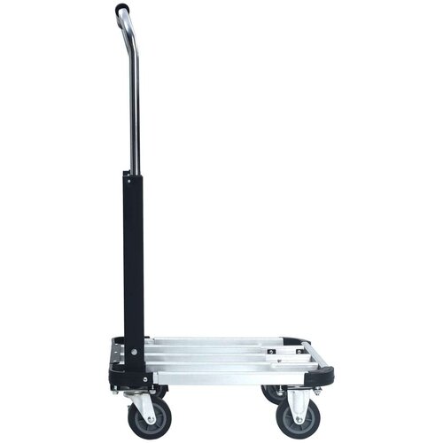 VidaXL Sklopiva transportna kolica 150 kg aluminijska srebrna Slike