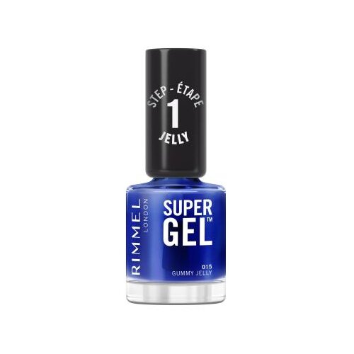 Rimmel London Super Gel STEP1 lak za nokte 12 ml nijansa 015 Gummy Jelly Slike