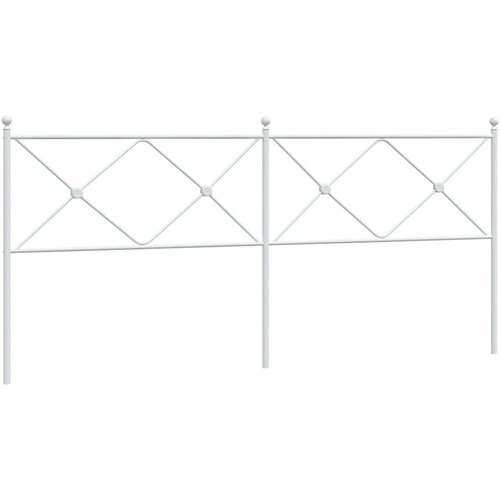 VidaXL Kovinsko vzglavje belo 193 cm, (21152207) Slike