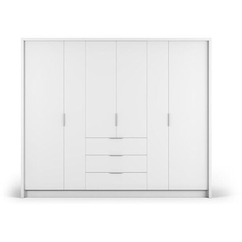 Cosmopolitan Design Bijeli ormar 255x217 cm Wells - Cijene