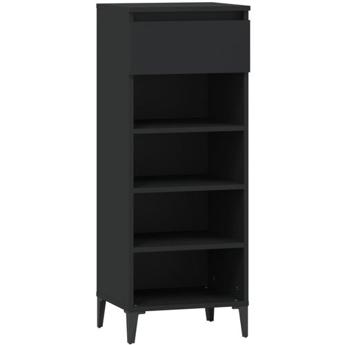  Stalak za cipele crni 40 x 36 x 105 cm od konstruiranog drva Slike