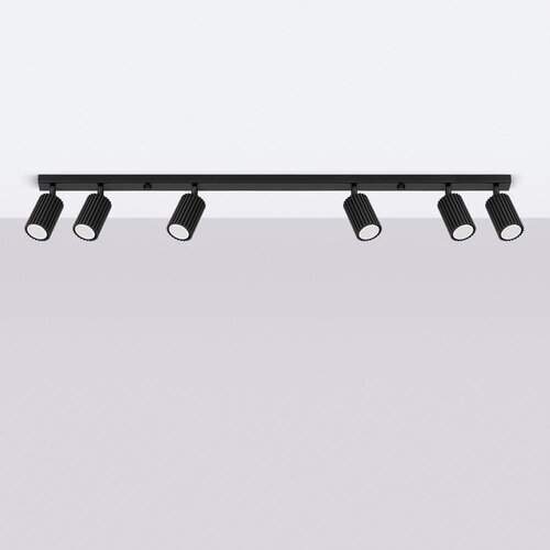 Nice Lamps Črna stropna svetilka 6,5x117 cm Gleam &amp;ndash; Slike