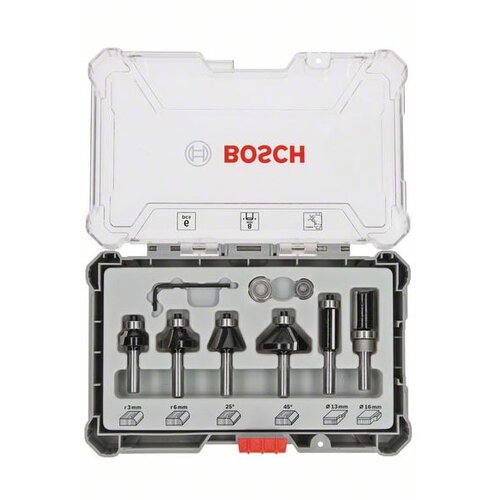 Bosch set glodala, 6 komada, Trim&amp;amp;Edging držač od 8 mm 2607017469 Slike