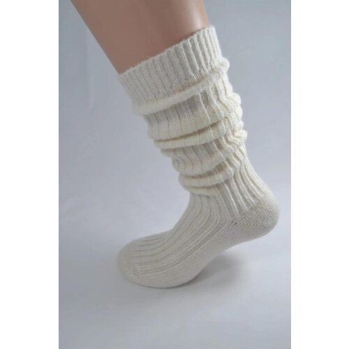 Dewberry 47820 Wool Boot Socks-CREAM Slike