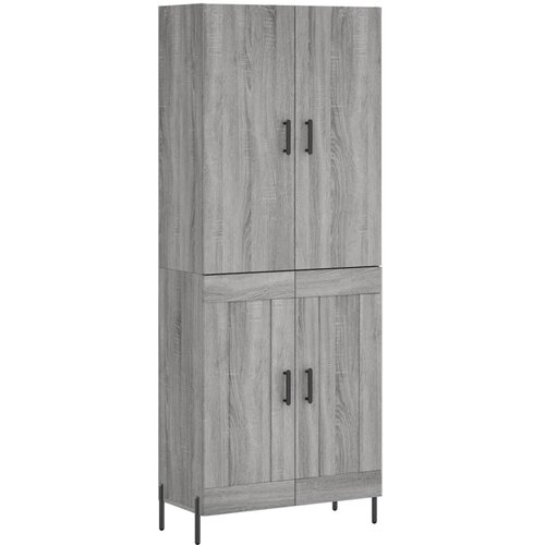  Visoka komoda siva sonome 69,5x34x180 cm od konstruiranog drva Slike