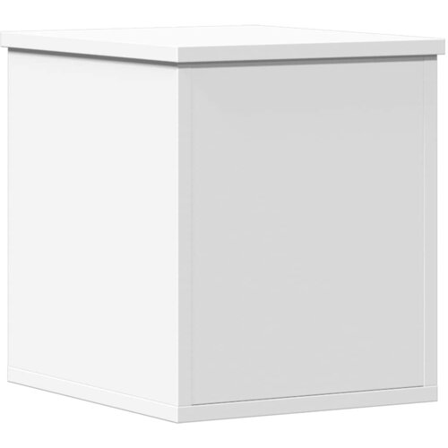  Kutija za pohranu bijela 30 x 35 x 35 cm od konstruiranog drva Slike