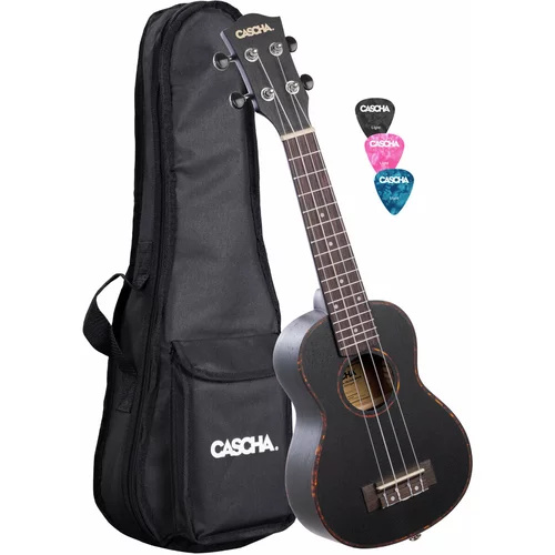 Cascha HH 2300 Premium Koncertne ukulele Črna