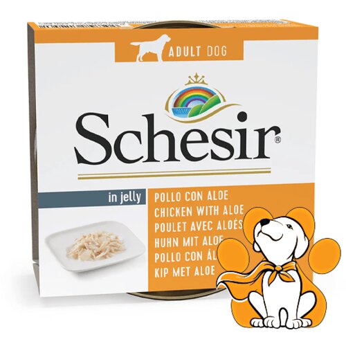 Schesir dog Chicken With Aloe 150g, Vlažna Hrana Namenjena Ishrani Odraslih Pasa Cene