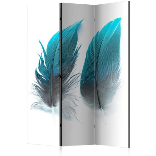  Paravan u 3 dijela - Blue Feathers [Room Dividers] 135x172 Slike