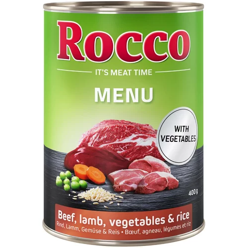 Rocco Ekonomično pakiranje Menue 24 x 400 g - Janjetina, povrće i riža