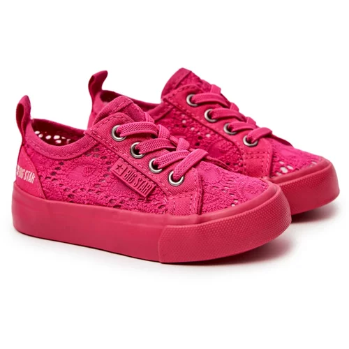Kesi Openwork Sneakers Big Star JJ374131 Pink