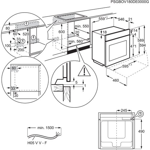 Aeg ugradna rerna TB8SB73ZAB Slike