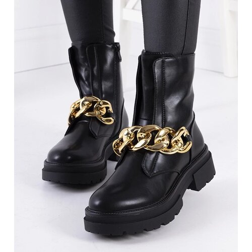 D/CEO Black patent leather insulated boots Campi Cene