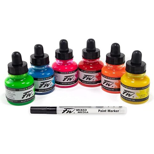 Daler Rowny Tu&scaron;i FW Artists set Neon 6x29,5ml, (21290363) Cene