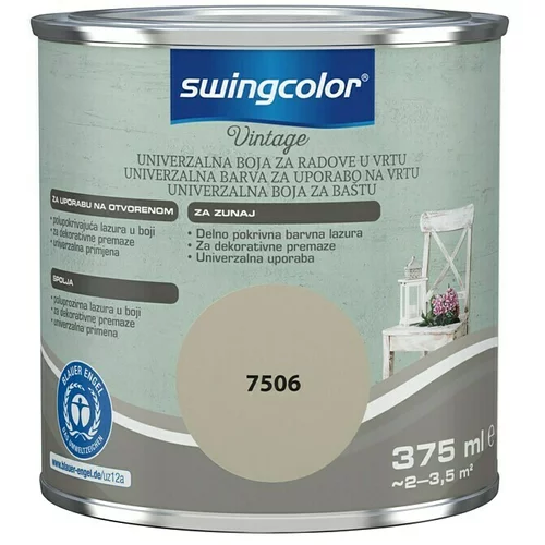SWINGCOLOR Univerzalna barva za uporabo na vrtu Vintage (375 ml, siva, mat)