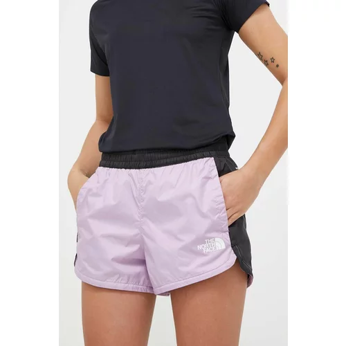 The North Face Kratke outdoor hlače Hydrenaline 2000 boja: ružičasta, glatki materijal, srednje visoki struk