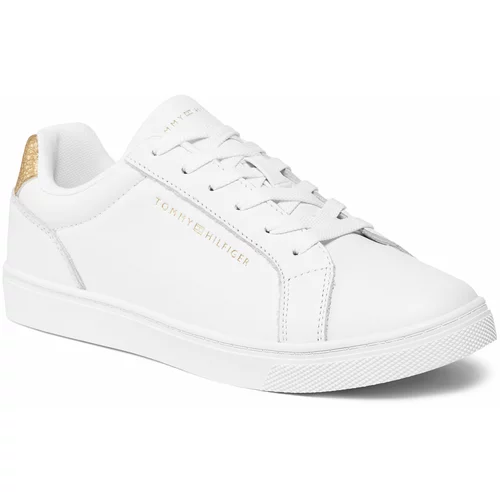 Tommy Hilfiger Superge Essential Cupsole Sneaker FW0FW07908 White/Gold 0K6