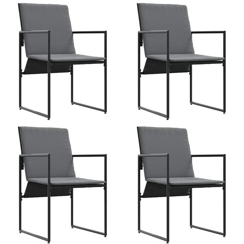  Vrtni set za objed 9 pcs Crna Čelik Slike