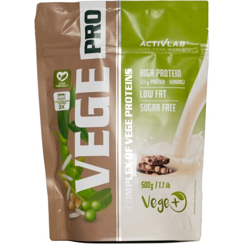 ACTIVLAB Protein VEGE PRO, Čokolada le&scaron;nik, 500g Cene