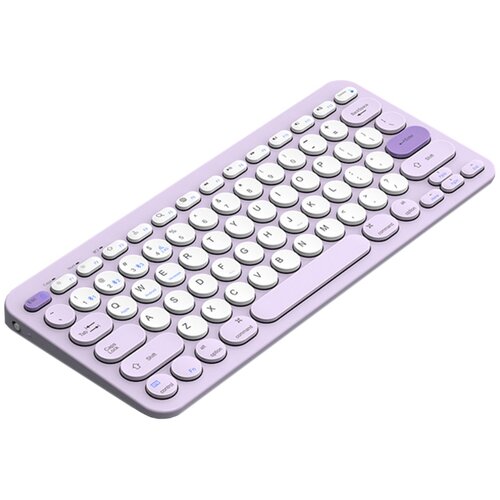 INF Dvodelna brezžična tipkovnica 78 tipk, škarjaste tipke, polnljiva Purple, (5000310569) Cene