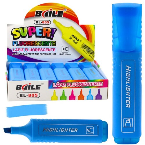 Highlighter marker za bilje&scaron;ke &scaron;kolski ured neonski intenzivno plavi Cijene
