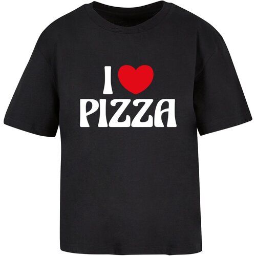 Mister Tee Women's T-shirt Pizza Love black Slike